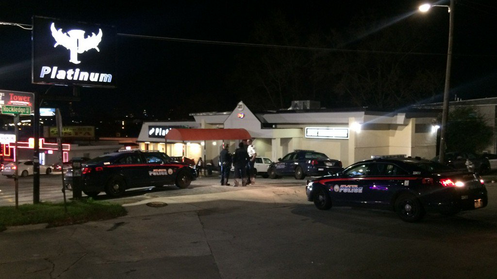 A bouncer was shot at a nightclub following a fight between two patrons. Atlanta Police said around 2:30 a.m. a fight broke out between the two men inside Platinum Adult Club located on Piedmont Road 