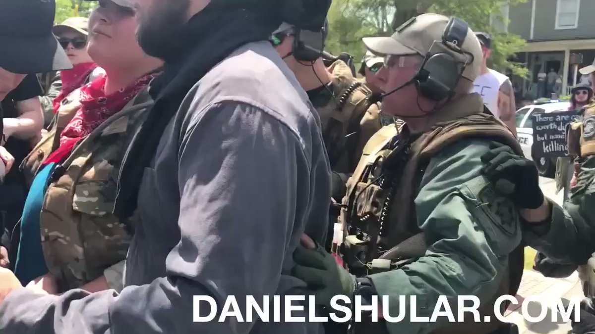 Video of arrests in Newnan with one officer pointing his rifle at protesters and press   