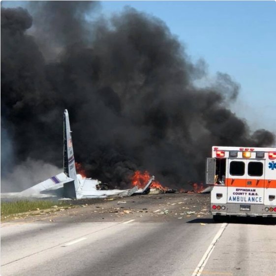 Absolute miracle no cars were hit in C-130 plane crash along hwy.  Road could be closed for weeks during investigation.    