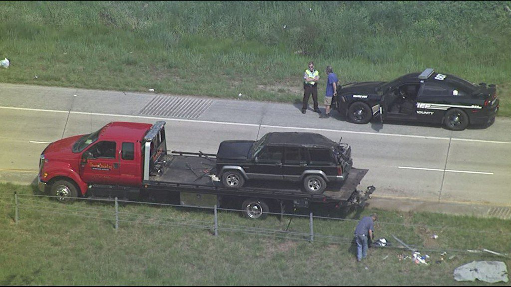 An accident has all lanes shut down on I-575 northbound near Airport Drive. Sgt. Marianne Kelley with the Cherokee County Sheriff's Office said at least one person was taken to the hospital after a vehicle crashed near exit 24 Monday morning.