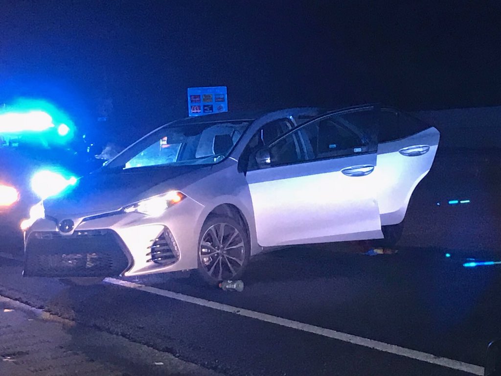 Five young people ran from this stolen car and jumped from 285 in Sandy Springs. 4/5 got away, but troopers captured a 15 yo girl