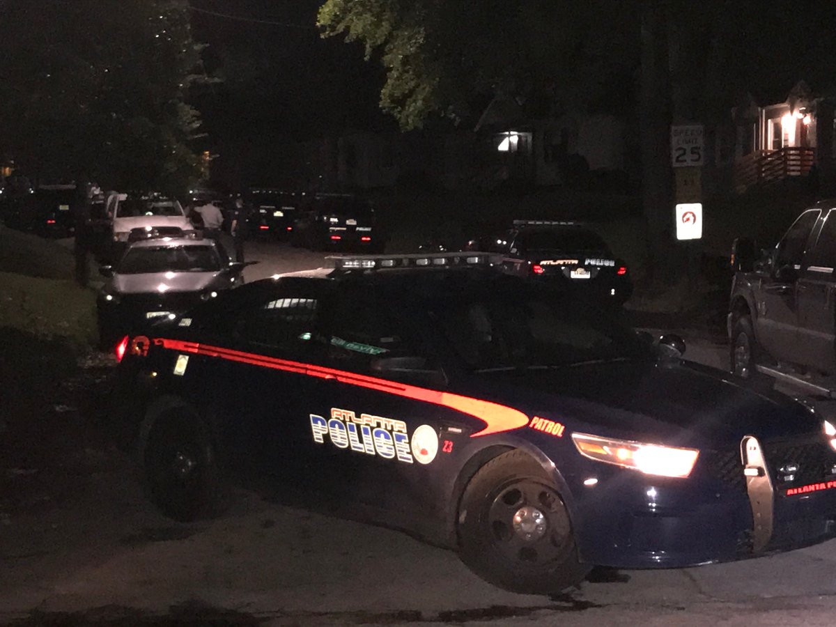 A mother says her son is barricaded inside a home on Sylvan Ridge Drive in Southwest Atlanta
