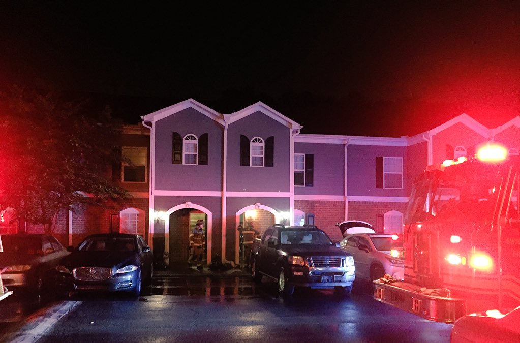 Two people were inside the townhouse, when the flames broke out. Those two people escaped without injury. The female victim, is still listed in critical condition.