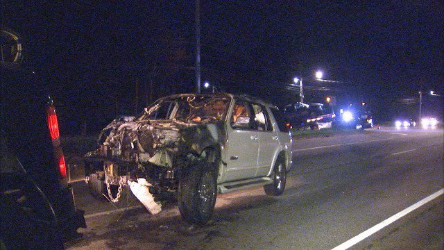 Car accident sparked a house fire in DeKalb County Saturday night. DeKalb County firefighters battled the flames on South Hairston Road late Saturday night.