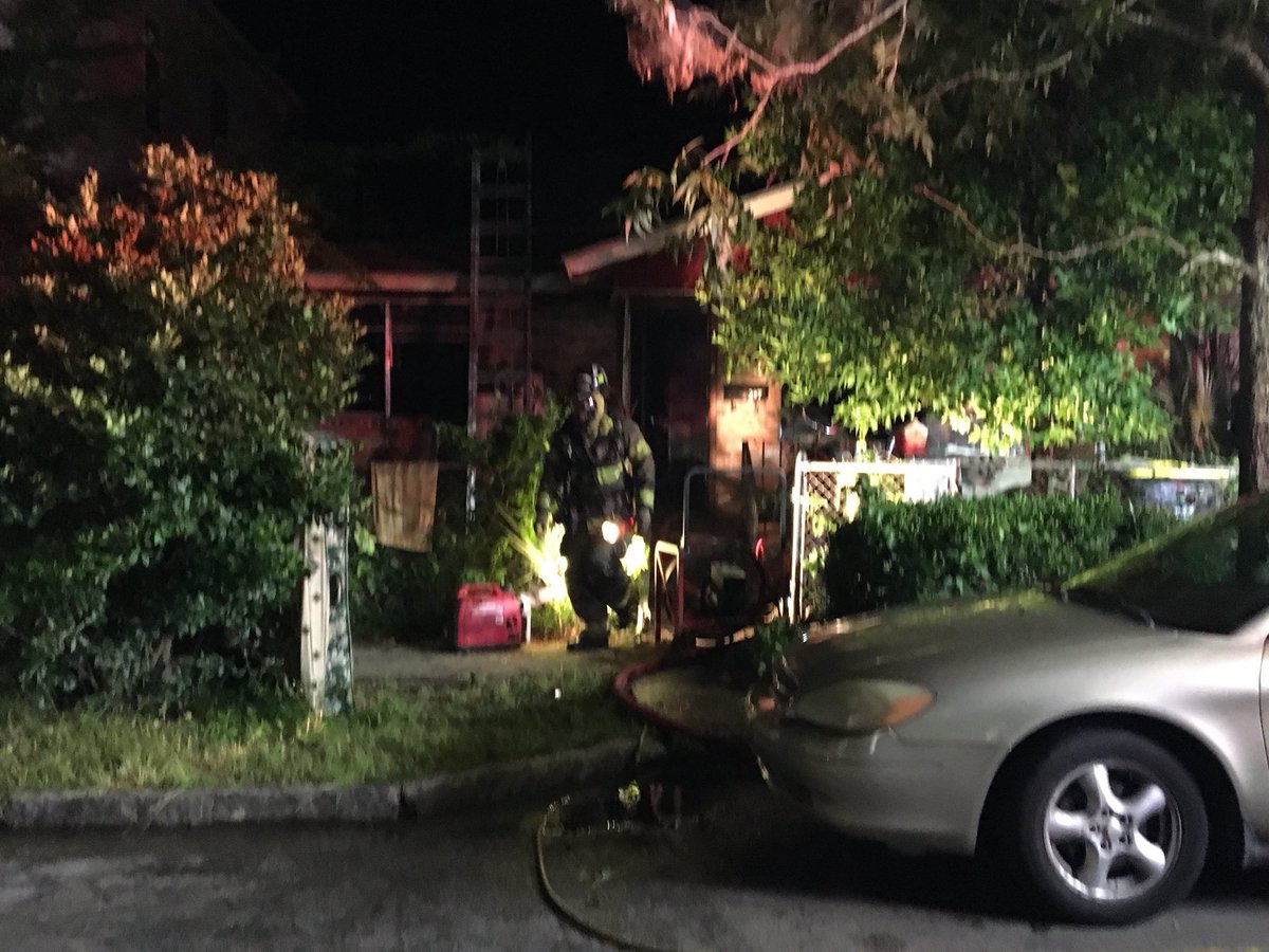 Early morning fire on E. 32nd St under investigation. One unresponsive female was transported to Memorial Hospital. One firefighter suffered a back injury and was treated on scene
