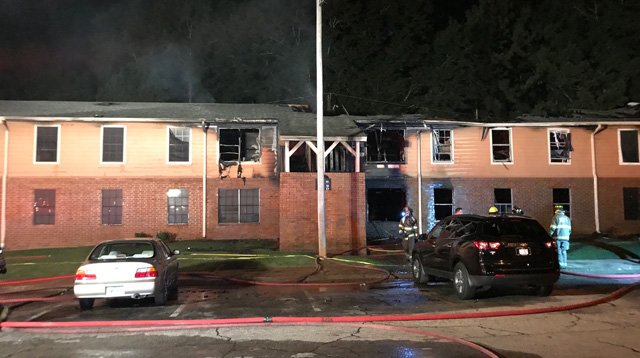 46 people displaced after fire rips through apartment complex