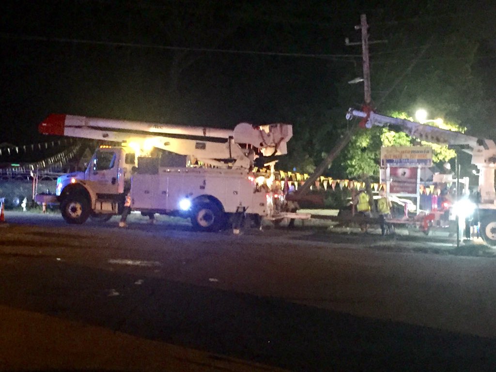 Police are still blocking a portion of Veterans Memorial Highway in Austell, following dump truck accident