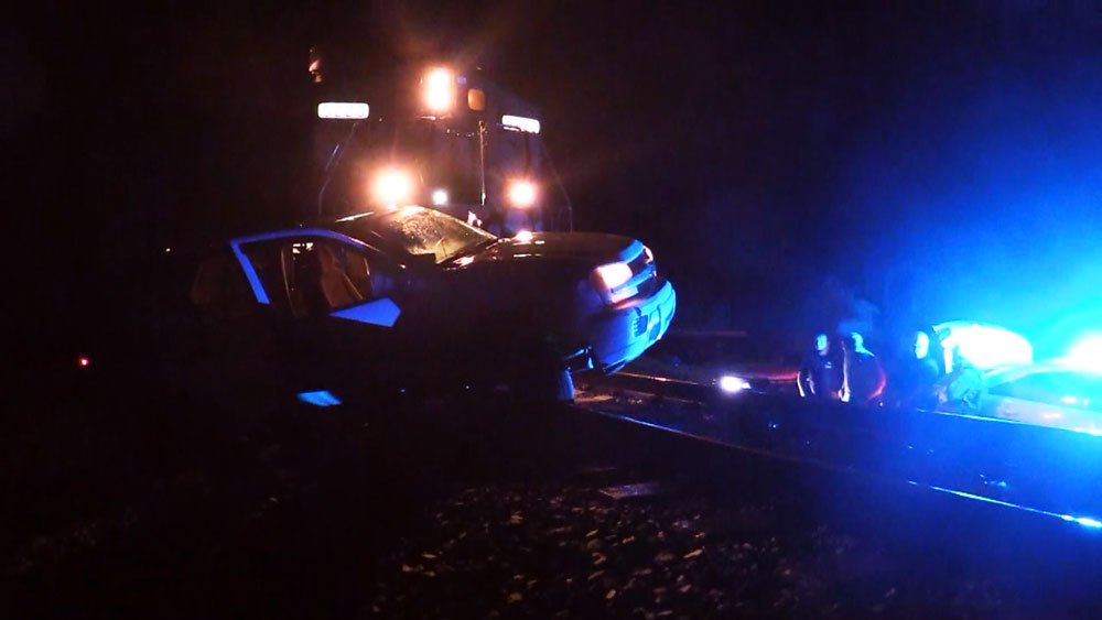 Train hits, drags SUV hundreds of feet in Long County. Driver taken to the hospital.    