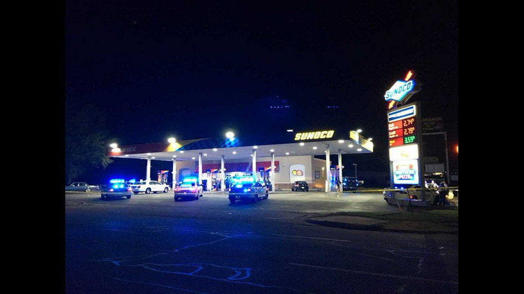 Three shot at Macon gas station    