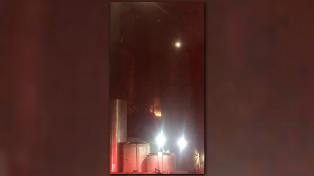 Crews battle fire at Perdue feed mill in Forsyth    