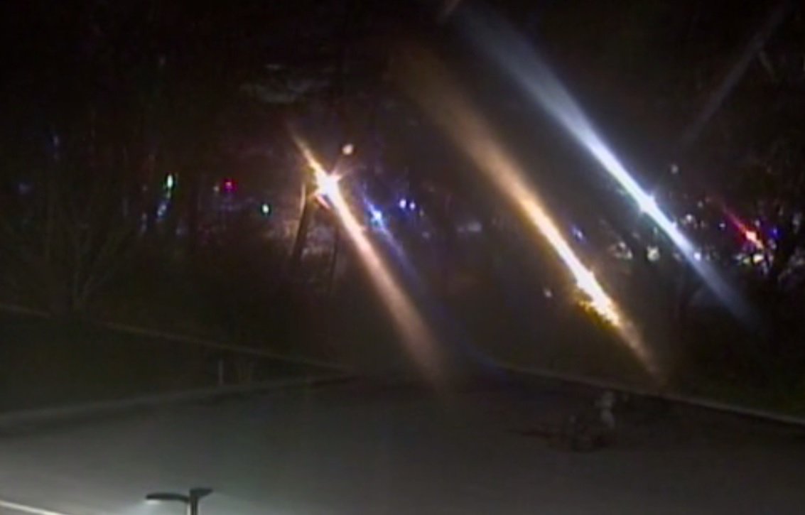Possible rollover crash.Powers Ferry Rd. at Northside Dr. Lanes are blocked