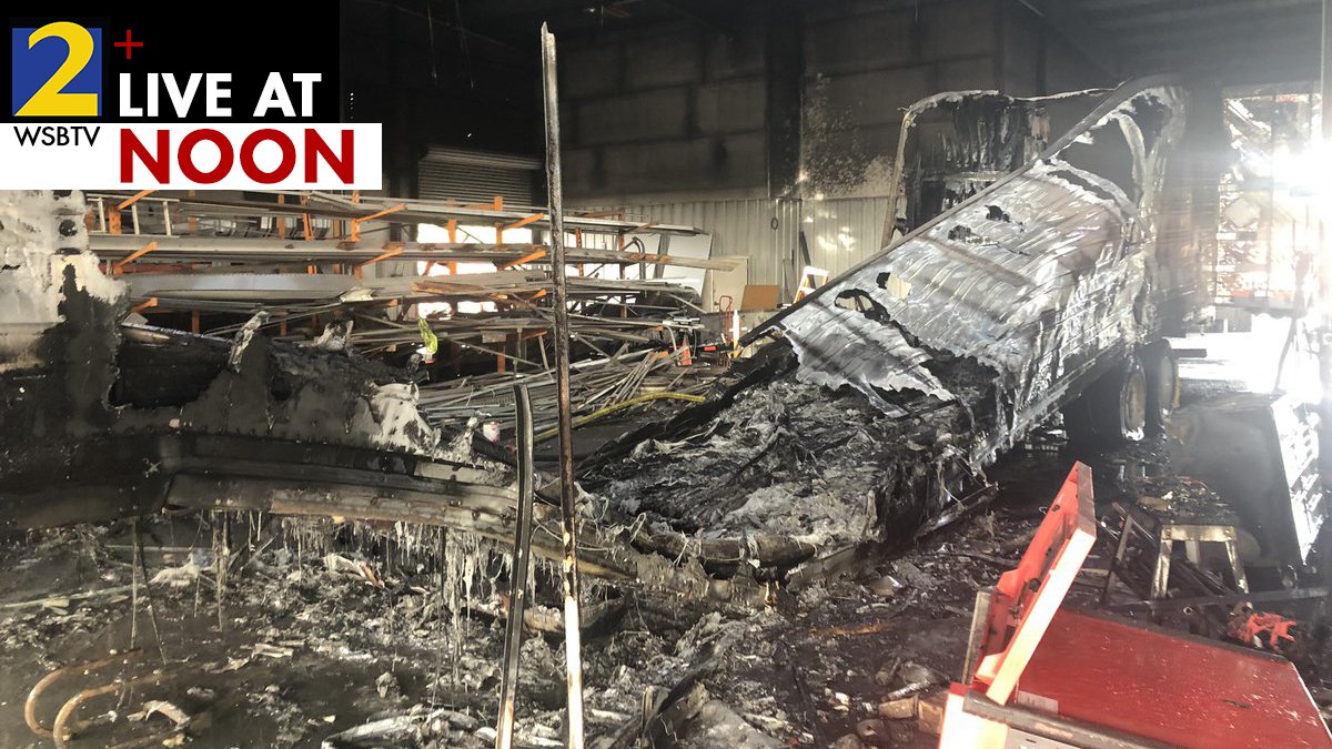 Worker severely burned after tractor-trailer explodes in repair shop