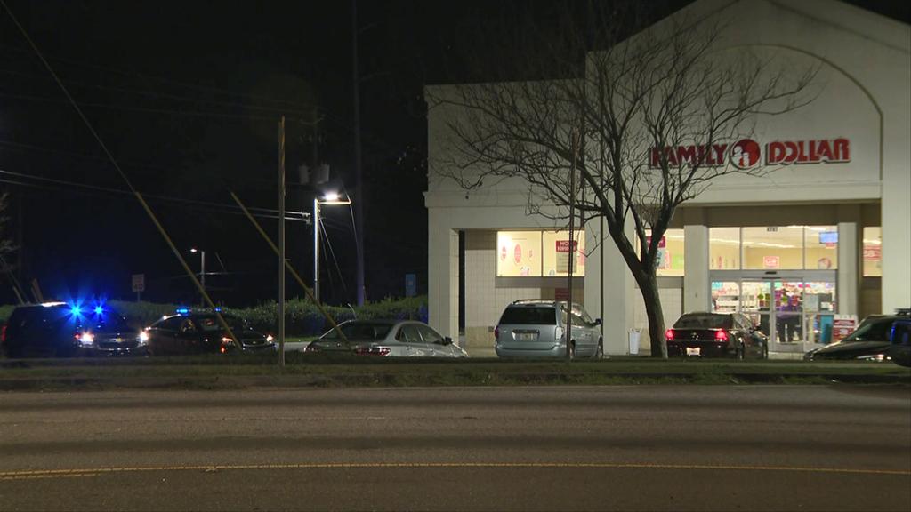 A suspect was sent to the hospital after being shot by an officer Tuesday night.  According to DeKalb County Police, it happened after an armed robbery at a Family Dollar in the 4700 block of Covington Highway.
