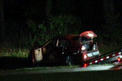 A Clayton County Police officer was in a wreck, overnight, on Garden Walk Boulevard. Police say the officer was extricated from the overturned county vehicle and was alert and conscious when transported to the hospital