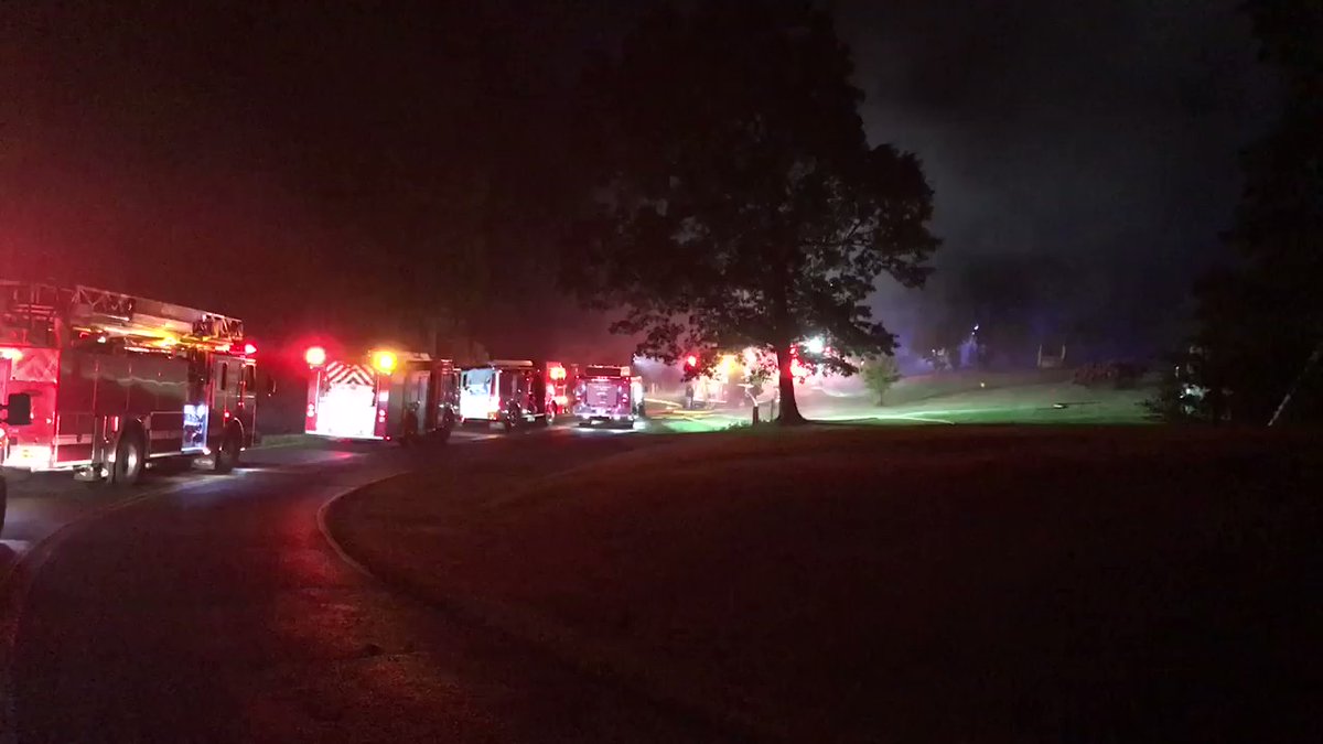 This is the scene of a fire on Layman Lane Davis Ridge Road. We're working to confirm what caused this fire.