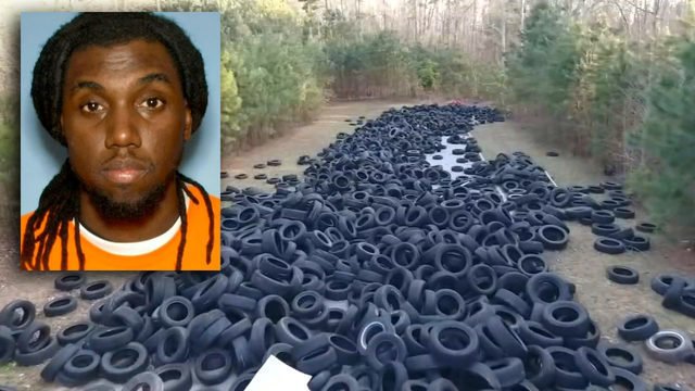 Man responsible for dumping 100,000+ tires across metro in custody, police say