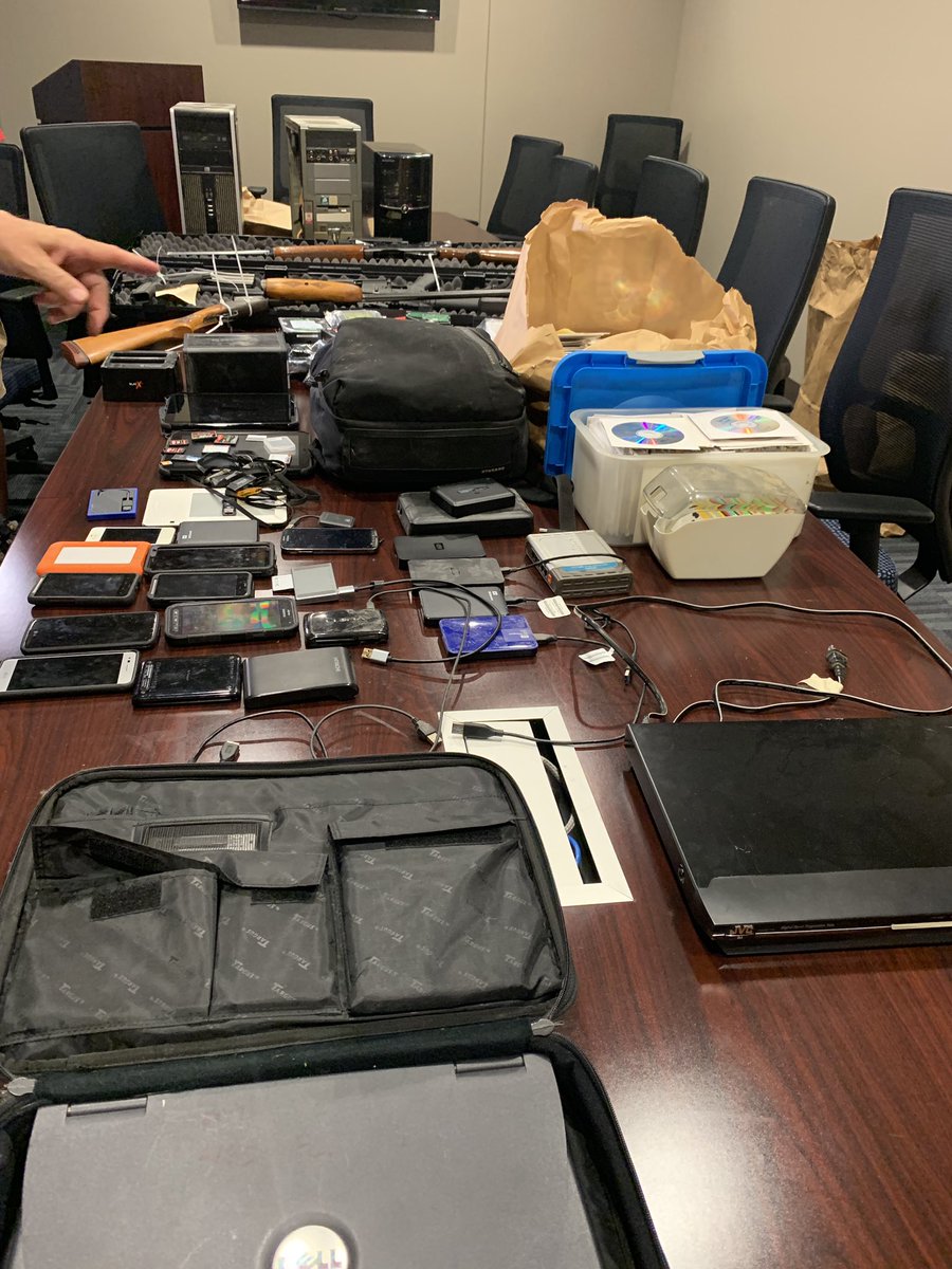 The child porn evidence, weapons that came out of one Georgia couple's home last week. An estimated 40k + images. 