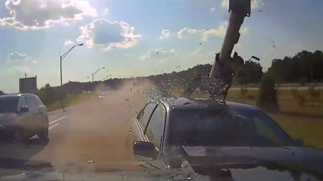 Dash cam catches dramatic end of police chase on video 