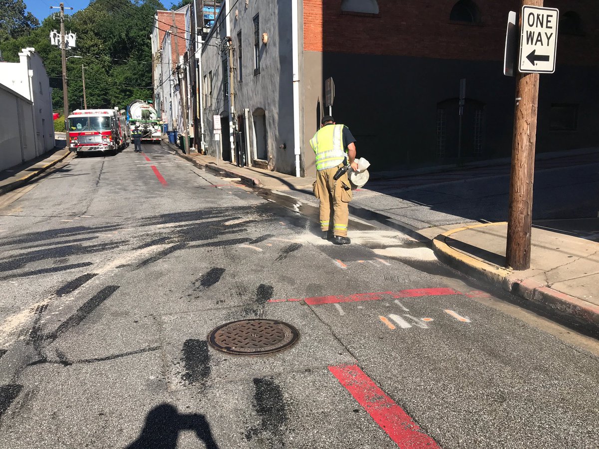 Streets closed around South and Spring St due to a hydraulic fluid spill. Car traffic should avoid the area until cleared. Hazmat 1, Engine 21, and Car 31 are in scene assisting with cleanup.   