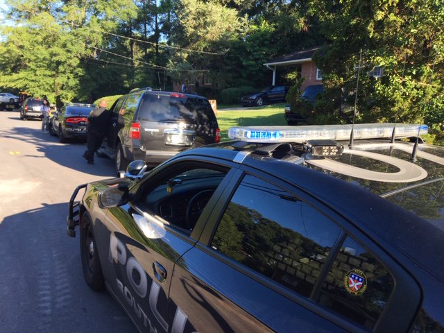 Several City of South Fulton PD officers on scene of drug raid at home on 2700 block Ocean Valley Rd.   