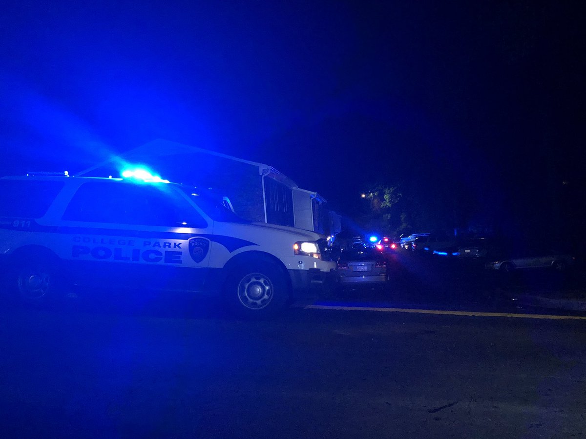 Just got the scene of shooting at an apartment complex in College Park.