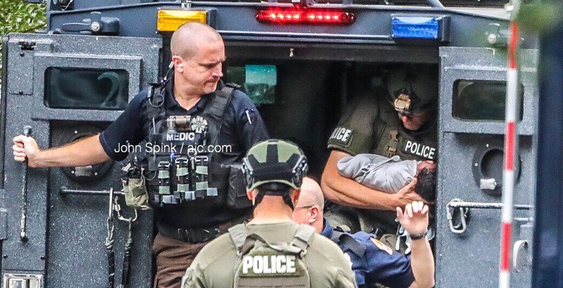 The Father sought in connection with domestic incident. His son was safely removed from a Gwinnett apartment after a SWAT standoff
