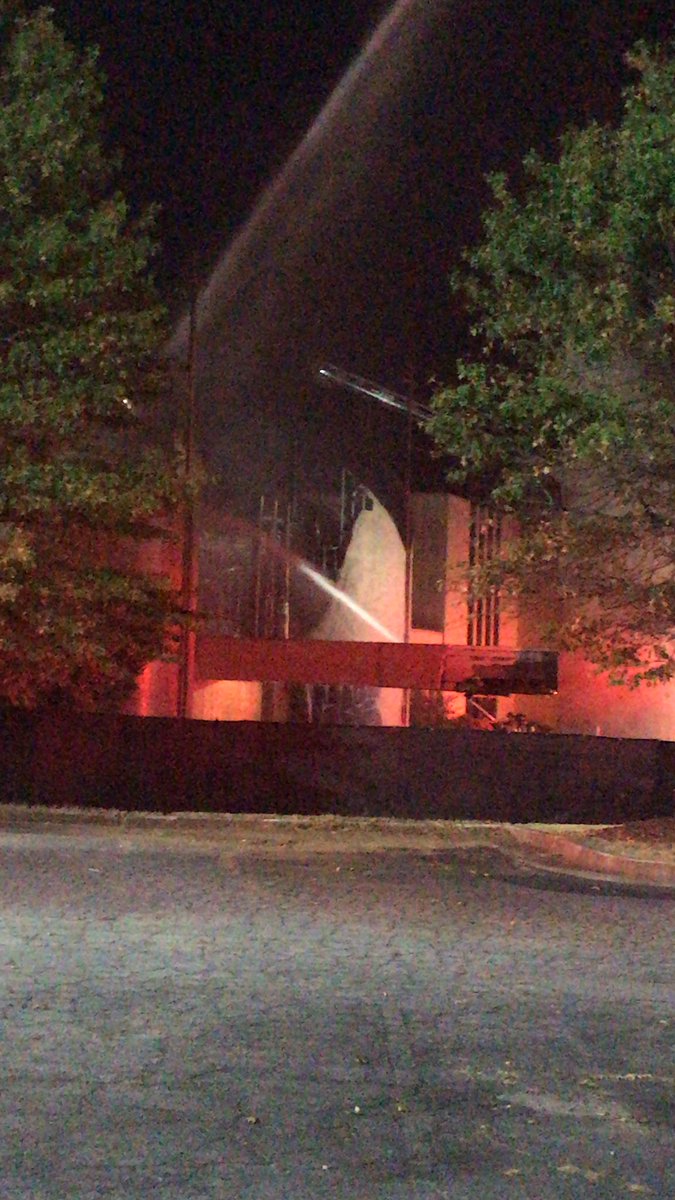 The front part of this abandoned church is burned down. SE Atlanta - on Clifton Street