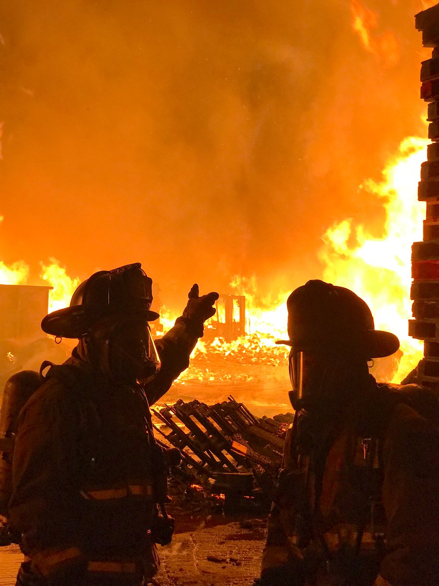 Atlanta Fire operating at 412 Sawtell Ave, South-West Heavy fire involvement on arrival at Pallet Depot. 3rd alarm requested with all hands working. Multiple homes evacuated. 