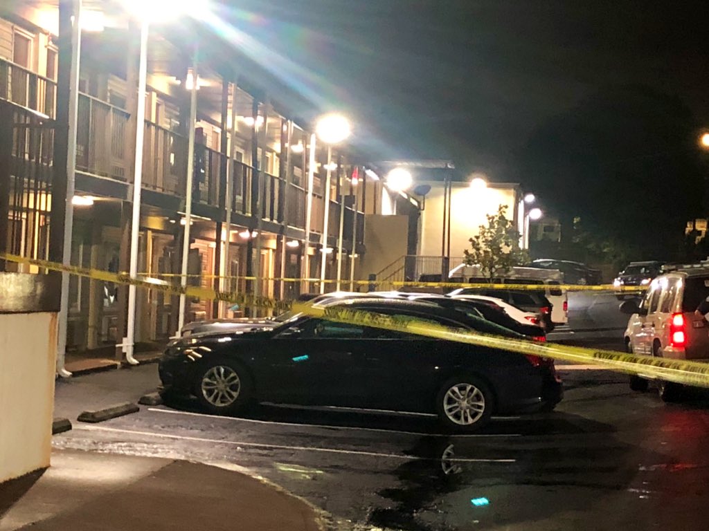 Homicide investigation in Forest Park with multiple crime scenes. Police say witnesses describe gun battle at the Home Lodge. A man was found shot dead in passenger seat of an abandoned car on the hwy nearby, believed to be connected to the shooting