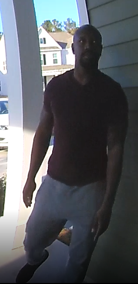 Savannah Police are working to identify a man who stole several packages and potted plants off of a porch on Westbourne Avenue on Nov. 26.