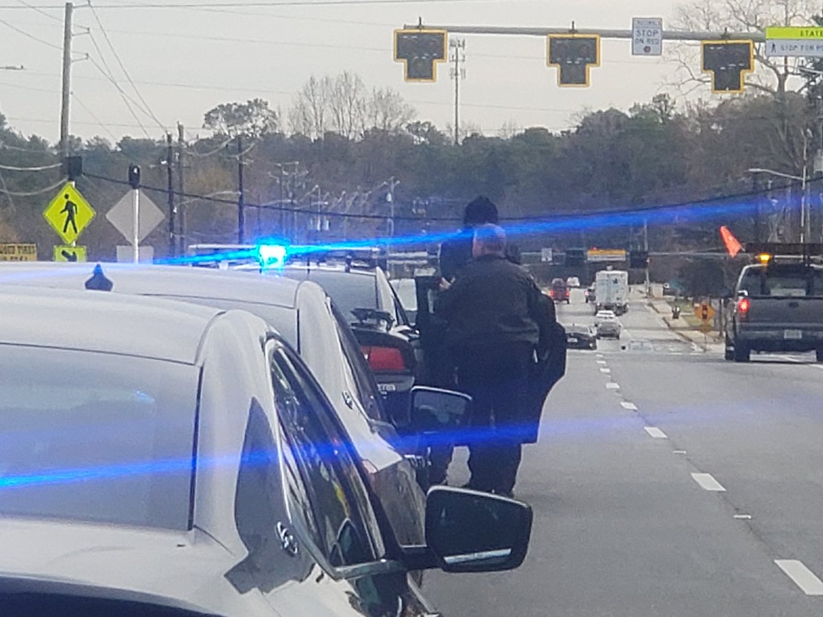 One man handcuffed and put into DeKalb cruiser. Chase ends in crash on Flat Shoals. One man is shot on 285 EB.