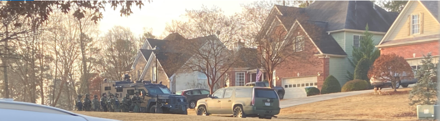 SWAT situation in Lilburn. Kerion Forest Way until the standoff is over