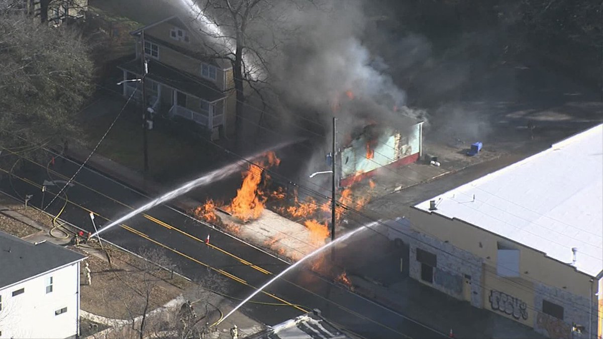 This fire burned for 2 solid hours. At one point, even the sidewalk was on fire. People say the explosion shook the earth. Crews are still working to open Memorial Drive.