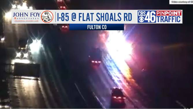 Tractor-Trailer accident on I-85 near Flat Shoals Rd in Fulton Co. blocking off far right lane and right hand shoulder of the road. Fortunately no major delays. 