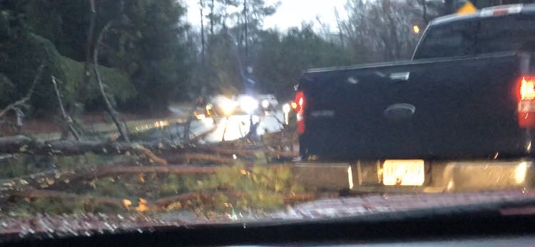 Tree down along Cooper Lake Rd near King Springs Rd causing major backups along Cooper Lake past E/W Connector in Cobb 