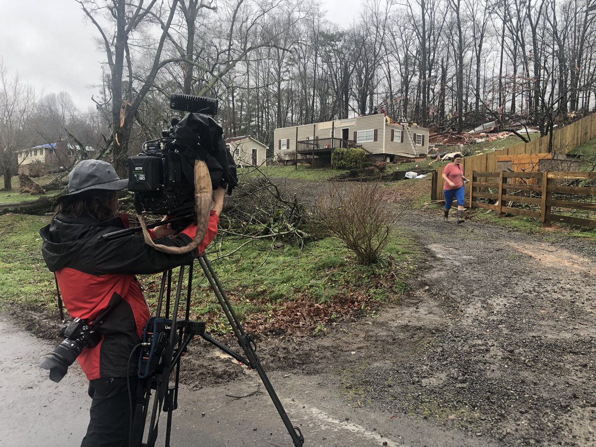 A sobering morning for many on E Plainview Rd in Gordon County, as daylight revealed the extensive damage from storms that continue to pound parts of Georgia.