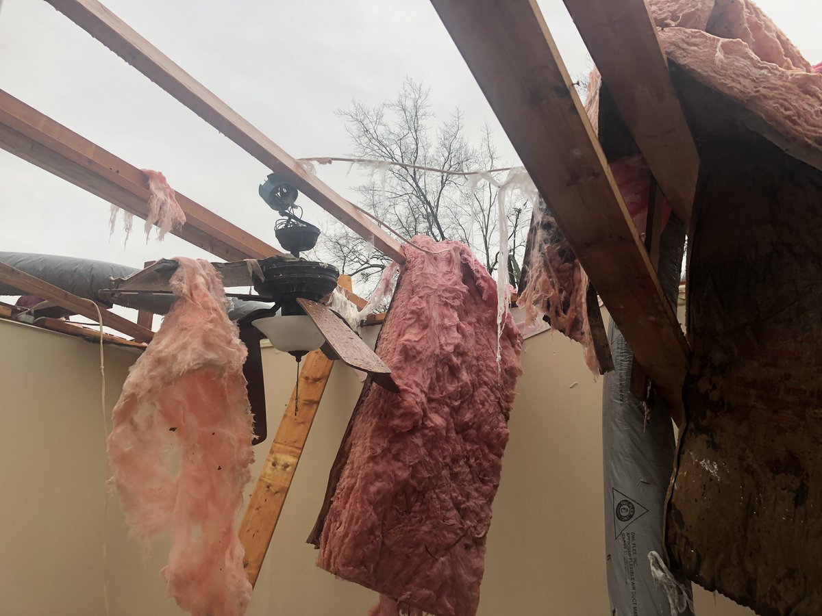 A sobering morning for many on E Plainview Rd in Gordon County, as daylight revealed the extensive damage from storms that continue to pound parts of Georgia.