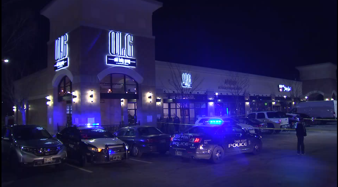 Police are searching for a shooter who opened fire at Old Lady Gang, a popular restaurant off Camp Creek Parkway. 