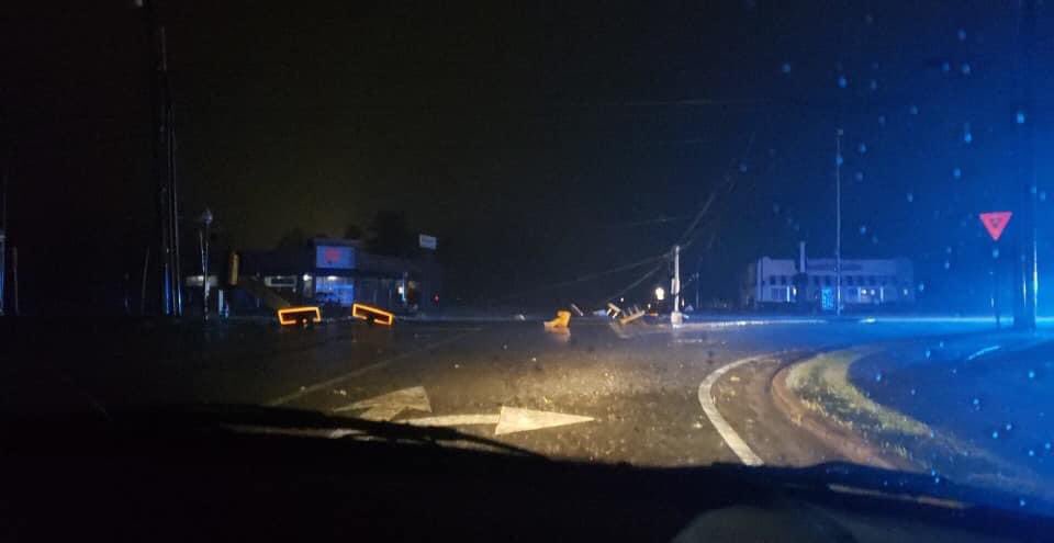 A macdonalds and many streets in fort Oglethorpe are left a mess after a HUGE storm swept the south Chattanooga FortO