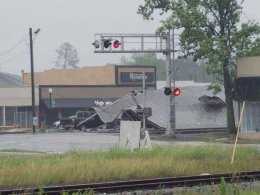 Storm damage in Adel, GA