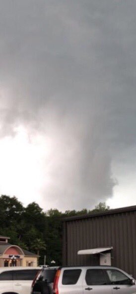 GA Governor Brian Kemp shared this photo taken by Georgia Wildlife officials of the tornado in Waycross