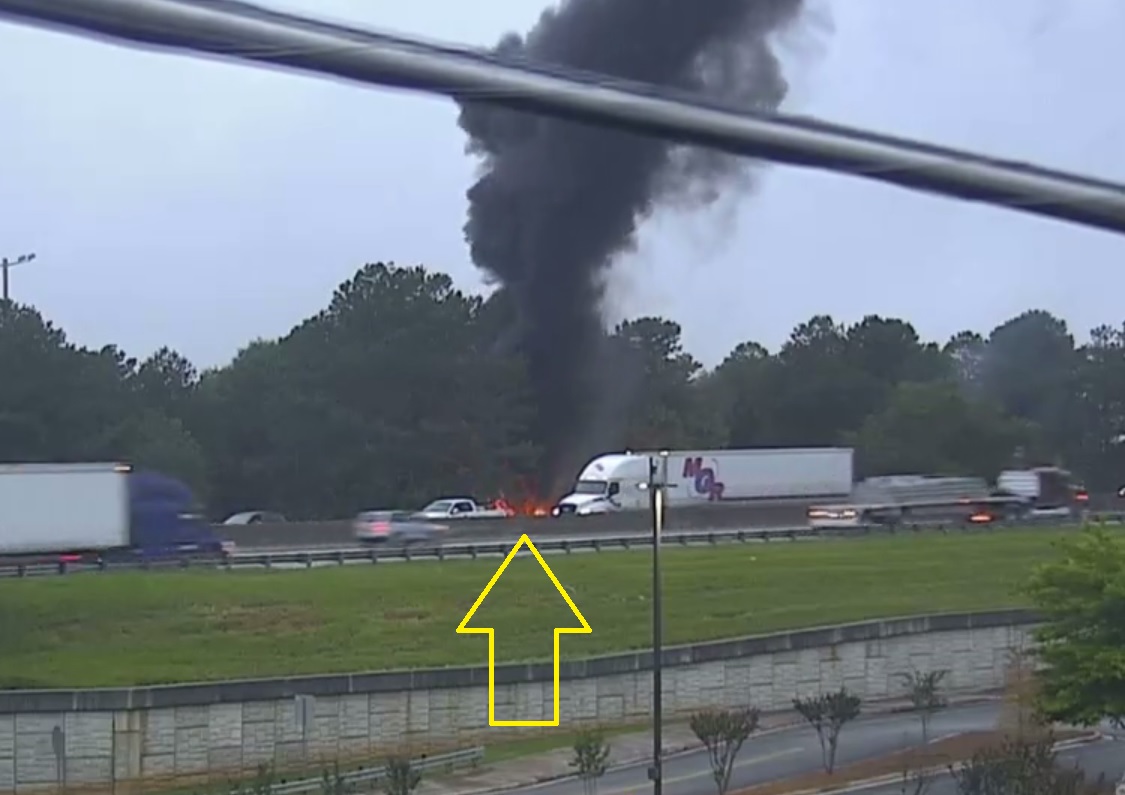 TRAVEL ADVISORY due to this Truck Fire on I-75/sb on the ramp to SR-138 (exit 228) ramp is shut down and two right lanes of I-75 are also blocked @HenryCoPolice are on scene use Hwy 42 or 19/41 as alternates  