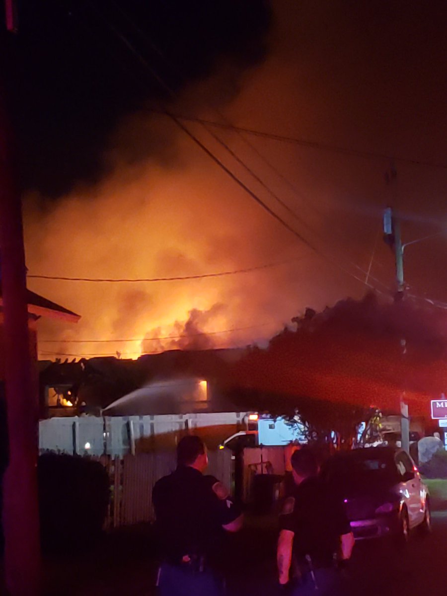 A massive blaze has overtaken Midtown Park Apartments on 12th Street. Columbus Fire and EMS with Columbus PD are on the scene.