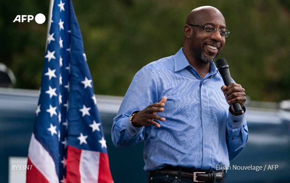S Democrat Raphael Warnock, a Black pastor with deep roots in Georgia, narrowly ousts Republican rival Senator Kelly Loeffler, CBS, NBC and CNN report, in the first of two critical runoff elections that will decide control of the US Senate