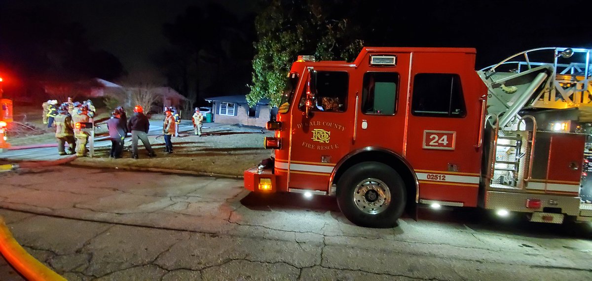 (Dekalb County Fire Rescue) investigating a fatal house fire on the 3700 block of Del Rio Ter. Fire department says one adult and 4 children died in a bedroom in front of the home. Fire is under investigation 