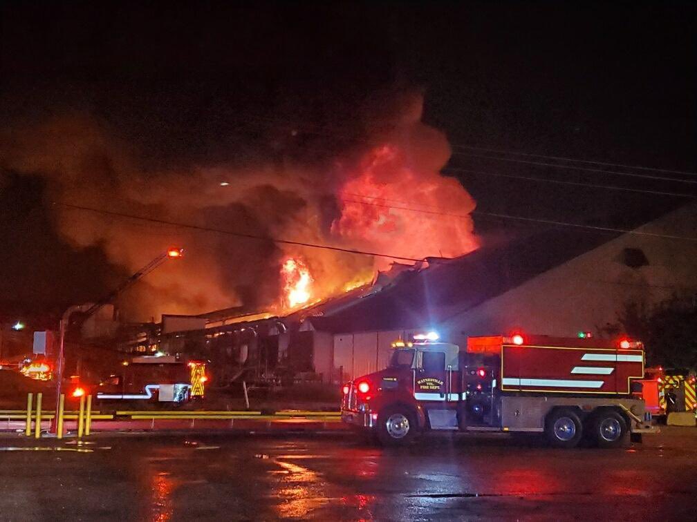 FIRE PHOTOS - sent to us by a @FCN2go viewer of the warehouse fire in Brunswick Ga