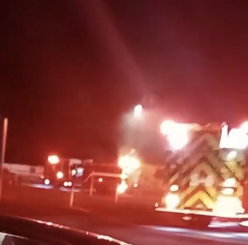 Firefighters are on the scene of a fire off of Cusseta Road in Columbus
