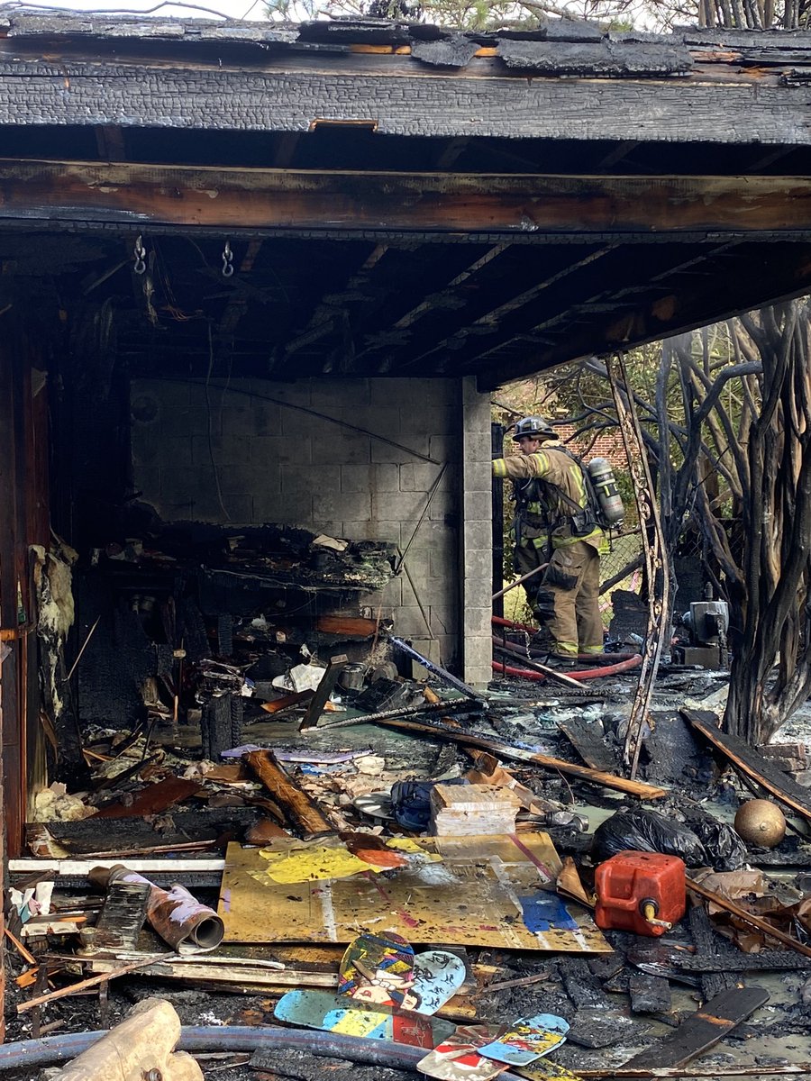 The Savannah Fire Department has extinguished a garage fire in the 100 Block of Althea Parkway