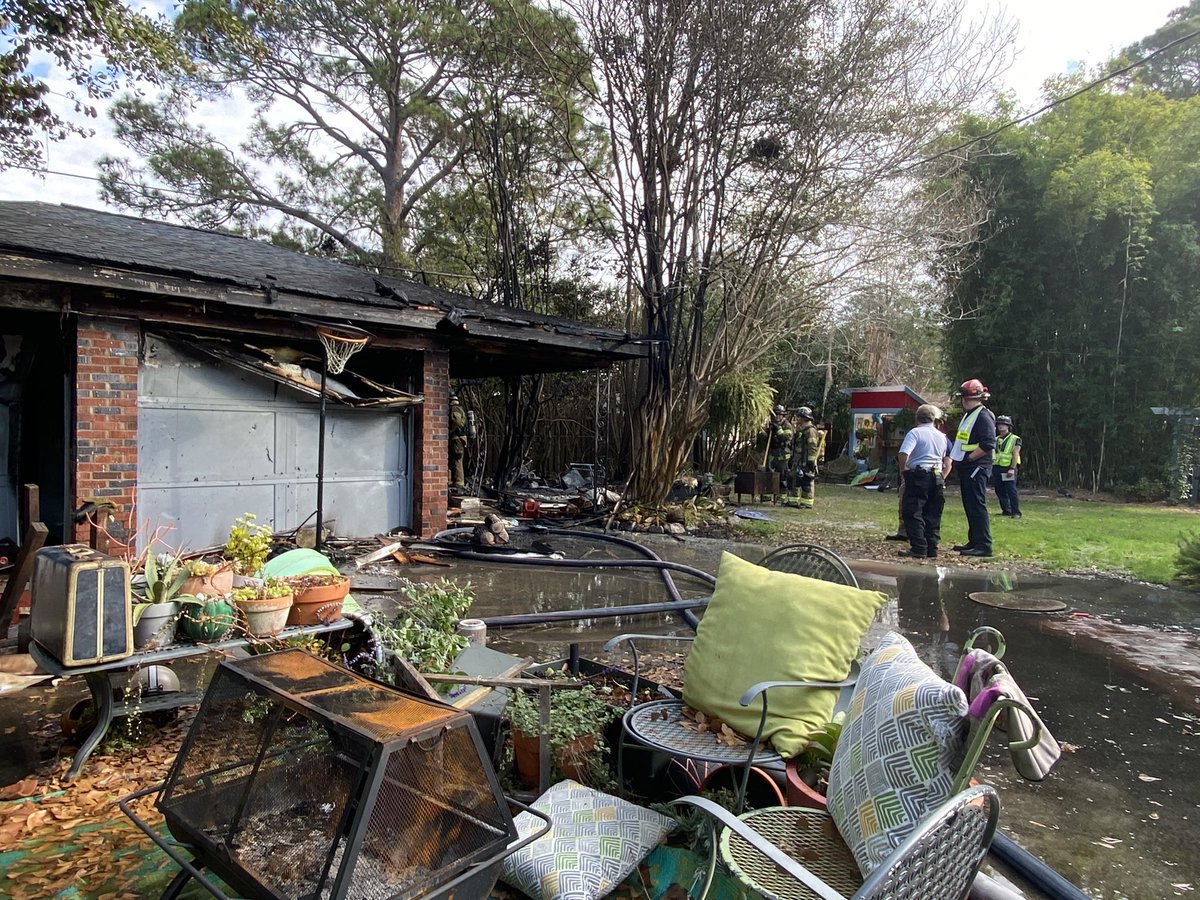 The Savannah Fire Department has extinguished a garage fire in the 100 Block of Althea Parkway