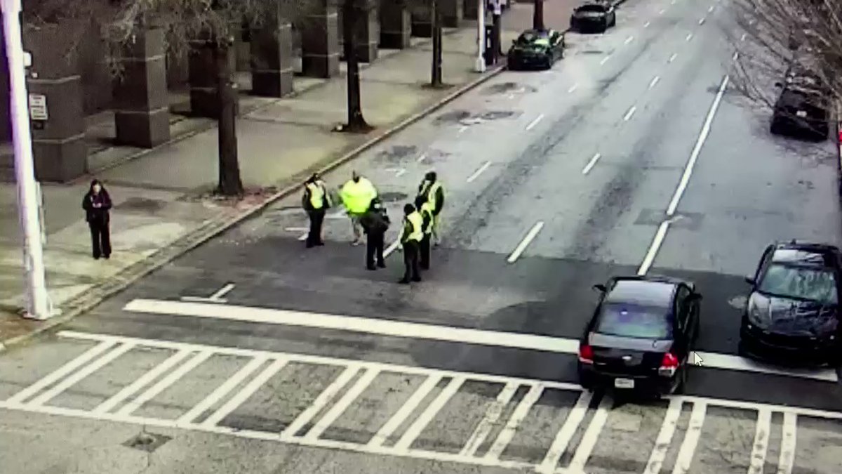 Fulton County Courthouse. Authorities are investigating a suspicious package. MLK Jr. Dr., Pryor St., Central Ave., and Mitchell St. are closed.